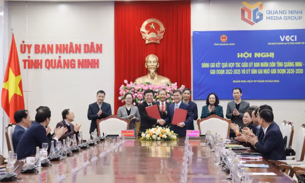 UBND tỉnh Quảng Ninh và VCCI ký kết bản ghi nhớ giai đoạn 2026-2030
