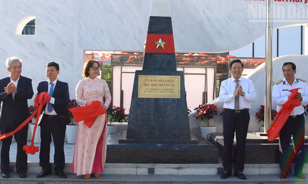 Đà Nẵng: Khánh thành Biển tên Ủy ban nhân dân đặc khu Hoàng Sa