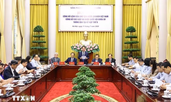 Công bố Lệnh của Chủ tịch nước về 9 Luật vừa được Quốc hội thông qua