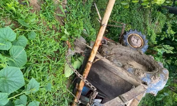 Lật xe máy cày ở Lâm Đồng khiến thanh niên làm thuê thiệt mạng