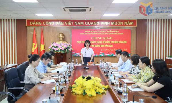 Họp Hội đồng chung khảo Cuộc thi chính luận về bảo vệ nền tảng tư tưởng của Đảng tỉnh Quảng Ninh năm 2025