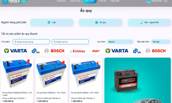 Mua ắc quy ô tô chính hãng giá tốt, an tâm tại TROLYoto