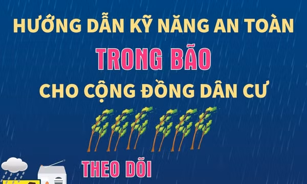 Hướng dẫn kỹ năng an toàn trước và trong bão cho cộng đồng dân cư