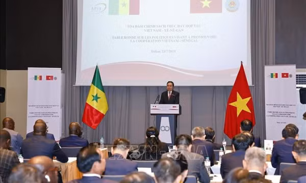 Chủ tịch Quốc hội Trần Thanh Mẫn và Chủ tịch Quốc hội Senegal dự tọa đàm chính sách thúc đẩy hợp tác Việt Nam - Senegal