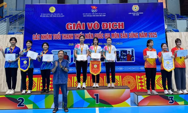 Quảng Ninh giành 4 HCV tại Giải vô địch các nhóm tuổi thanh, thiếu niên quốc gia môn Bắn súng 2025
