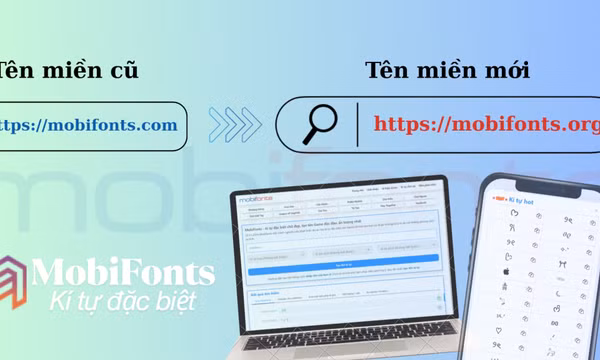 MobiFonts chính thức đổi tên miền từ mobifonts.com sang mobifonts.org