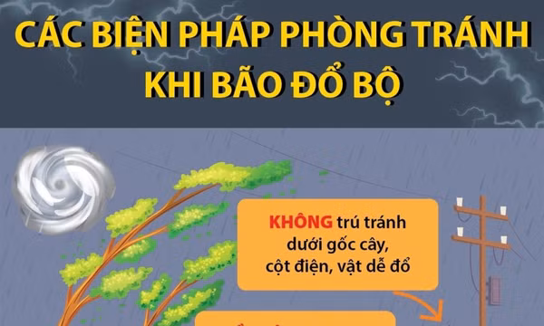 Các biện pháp phòng tránh khi bão đổ bộ