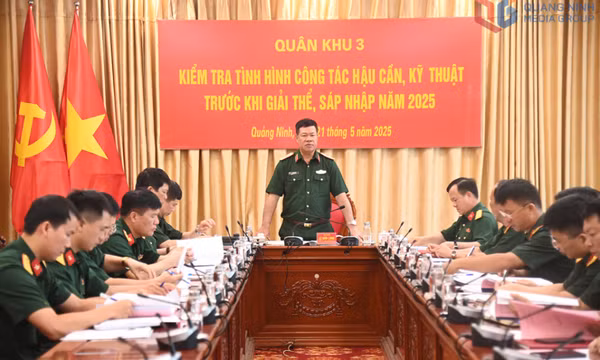 Quân khu 3 kiểm tra công tác hậu cần, kỹ thuật tại Bộ CHQS tỉnh Quảng Ninh
