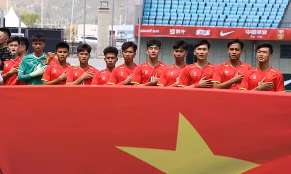 U16 Việt Nam ngược dòng cầm hòa 2-2 chủ nhà Trung Quốc tại giải U16 quốc tế