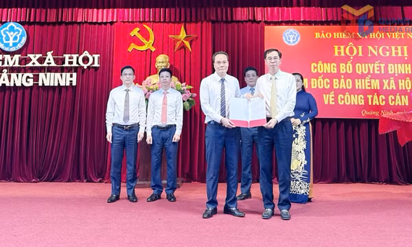 Trao Quyết định Giám đốc BHXH Khu vực VIII 