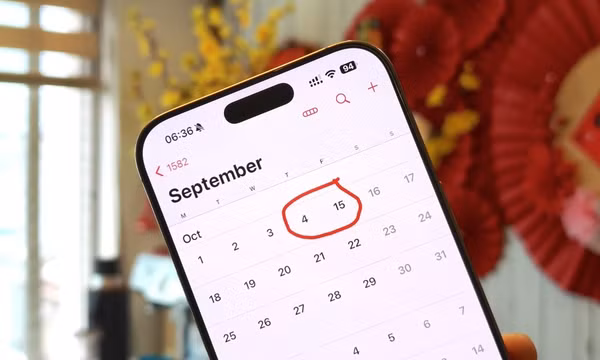 Lý do lịch trên điện thoại thiếu 10 ngày