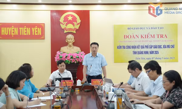 Tiên Yên: Đạt chuẩn phổ cập giáo dục mầm non cho trẻ 5 tuổi, Tiểu học và THCS đạt mức độ 3; chuẩn xóa mù chữ mức độ 2