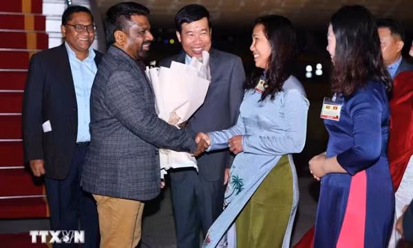 Tổng thống Sri Lanka Kumara Dissanayaka bắt đầu thăm cấp Nhà nước đến Việt Nam