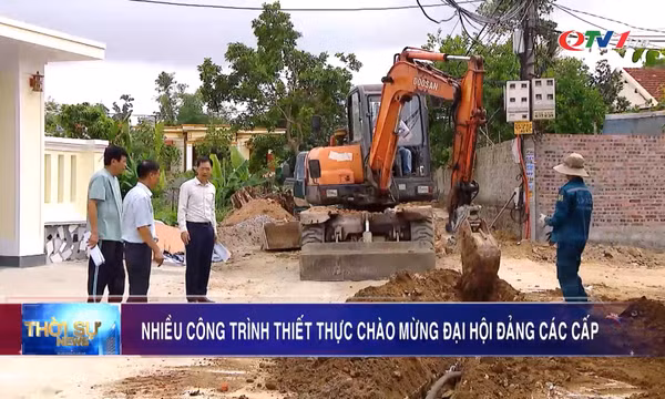 Nhiều công trình thiết thực chào mừng Đại hội Đảng các cấp