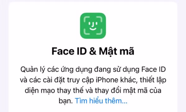 iPhone 18 Pro có thể sẽ được trang bị Face ID ẩn dưới màn hình