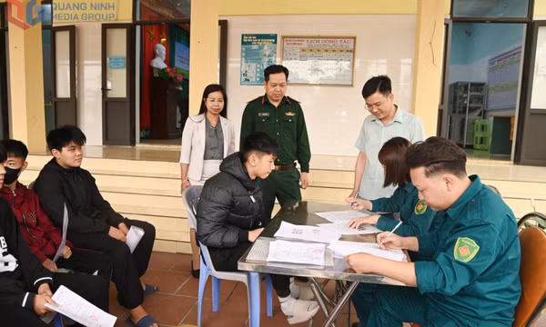 Quảng Ninh: Gần 10.000 nam công dân tham gia đăng ký nghĩa vụ quân sự năm 2025