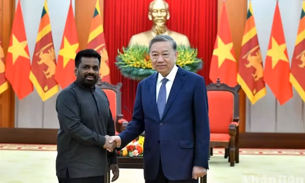 Tổng Bí thư Tô Lâm tiếp Tổng thống Sri Lanka Anura Kumara Dissanayaka