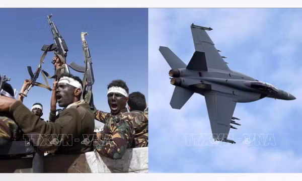 Houthi tự nhận bắn tiêm kích F-18 rơi khỏi tàu sân bay Mỹ