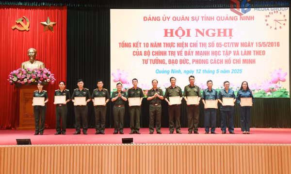 Đảng ủy Quân sự tỉnh Quảng Ninh: Tổng kết 10 năm thực hiện Chỉ thị số 05 của Bộ Chính trị