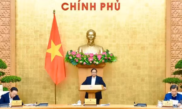 Thủ tướng Phạm Minh Chính chủ trì họp Chính phủ chuyên đề xây dựng pháp luật tháng 1/2024