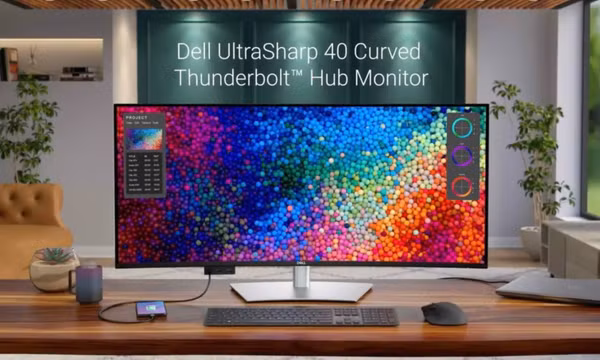 Dell ra mắt màn hình cong 40 inch, độ phân giải 5K siêu "khủng"