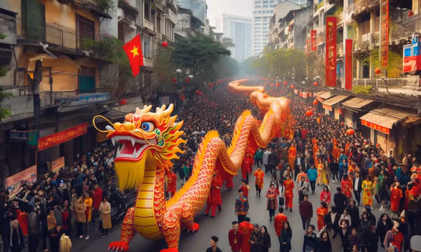 Khi AI vẽ tranh rồng dịp Tết Nguyên đán: Đẹp huyền ảo!