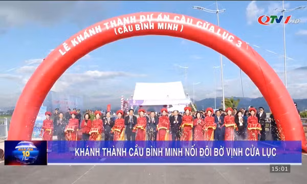 Khánh thành cầu Bình Minh nối đôi bờ vịnh Cửa Lục