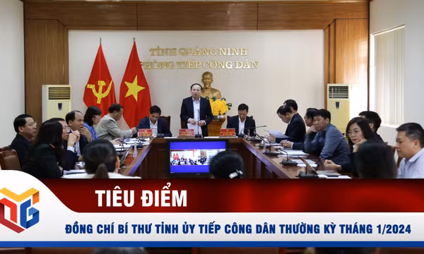 Đồng chí Bí thư Tỉnh ủy tiếp công dân thường kỳ tháng 1/2024