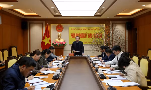 Thường trực HĐND tỉnh họp thường kỳ tháng 1 năm 2024