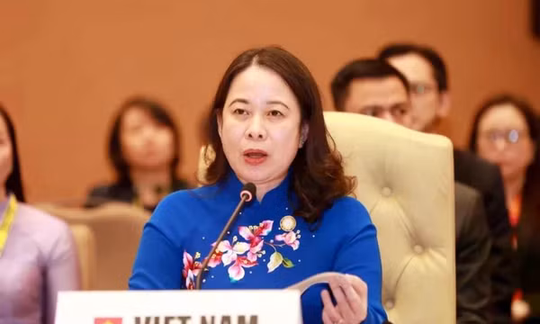 Phó Chủ tịch nước Võ Thị Ánh Xuân phát biểu tại Phiên toàn thể Hội nghị Cấp cao lần thứ 19 Phong trào Không liên kết