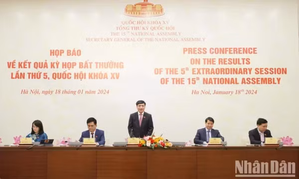 Kết quả Kỳ họp bất thường lần thứ 5 có ý nghĩa căn cơ, chiến lược, lâu dài, thể hiện tinh thần lập pháp vì dân