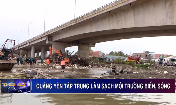Quảng Yên tập trung làm sạch môi trường biển, sông
