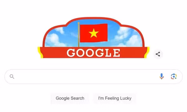 Google chào mừng Quốc khánh Việt Nam bằng doodle đặc biệt