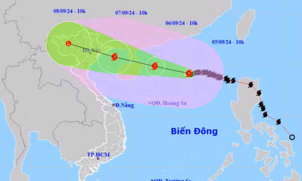 Yagi mạnh lên thành siêu bão