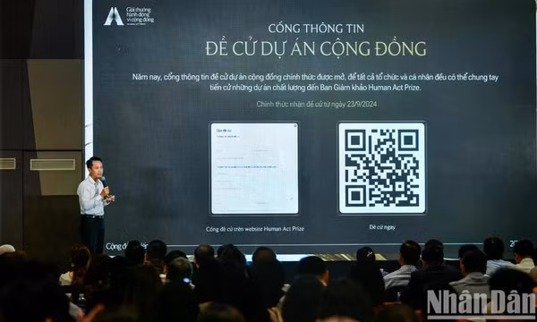 Công bố giải thưởng Human Act Prize 2024, chủ đề "Cộng đồng kiến tạo" 