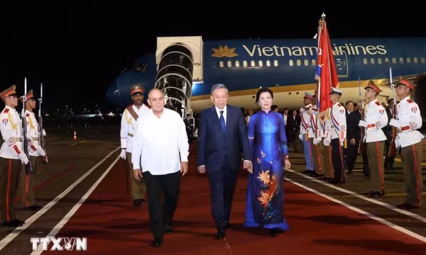 Tổng Bí thư, Chủ tịch nước Tô Lâm đến La Habana, bắt đầu thăm Cộng hòa Cuba
