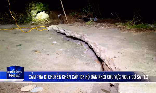 Cẩm Phả di chuyển khẩn cấp 136 hộ dân khỏi khu vực nguy cơ sạt lở