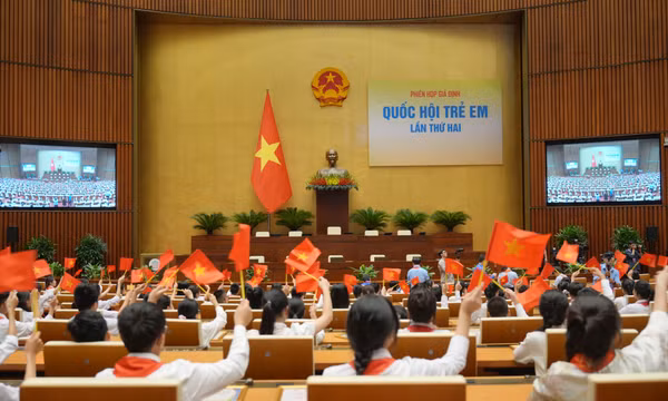 Thiếu nhi Quảng Ninh tham gia phiên họp giả định “Quốc hội trẻ em” lần thứ II - năm 2024