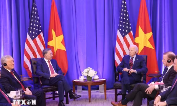 Tổng Bí thư, Chủ tịch nước Tô Lâm gặp Tổng thống Hoa Kỳ Joe Biden