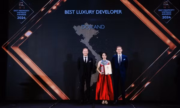 DOJILAND lập hattrick giải thưởng danh giá bậc nhất tại DOT Property Vietnam Awards 2024