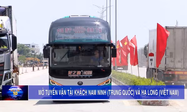 Chính thức mở tuyến vận tải hành khách TP Nam Ninh (Trung Quốc) - TP Hạ Long (Việt Nam)