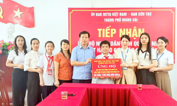 TP Móng Cái: Chung tay hướng về đồng bào các vùng bị thiên tai
