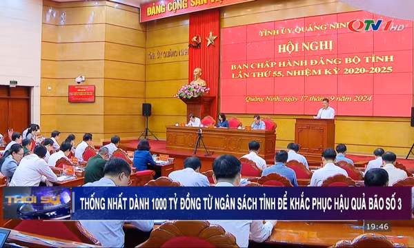 Thống nhất chủ trương dành 1.000 tỷ đồng từ ngân sách tỉnh cho khắc phục hậu quả bão