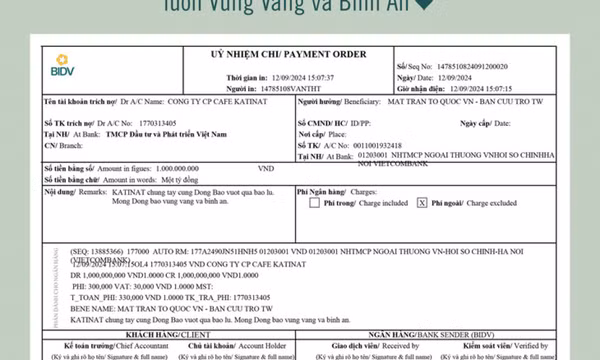 Katinat xin lỗi sau thông báo trích 1.000 đồng/ly nước ủng hộ đồng bào miền Bắc gây tranh cãi