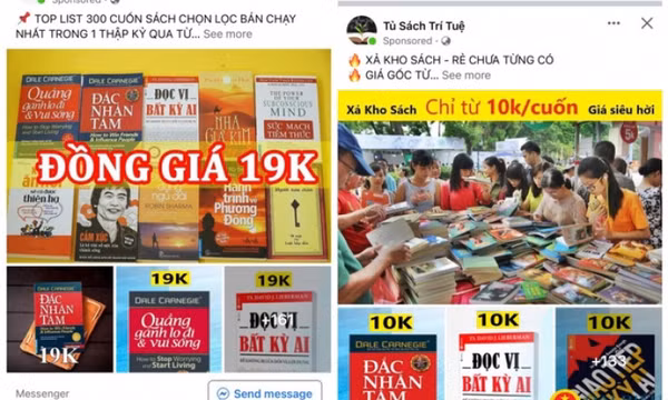 Sách lậu len lỏi lên sàn thương mại điện tử