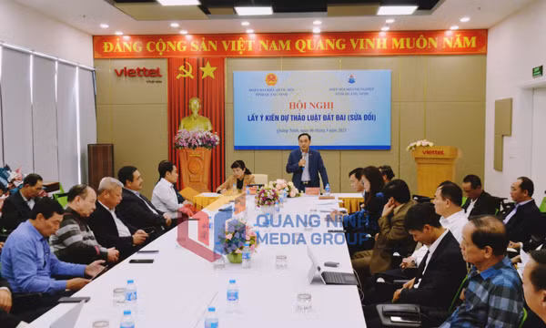 Đoàn ĐBQH tỉnh lấy ý kiến vào Dự thảo Luật Đất đai (sửa đổi), tháng 3-2023