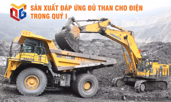 Sản xuất đáp ứng đủ than cho điện trong quý I
