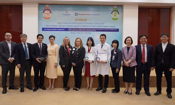 Vinmec được ACC công nhận là Trung tâm xuất sắc (COE) về Tim mạch đầu tiên tại Châu Á