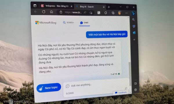 Microsoft bắt đầu cho dùng chatbot GPT-4 trên Bing