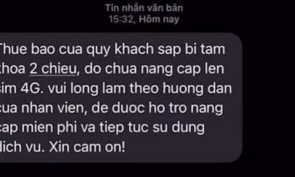 Cảnh báo lừa đảo "khoá thuê bao" có thể tái xuất